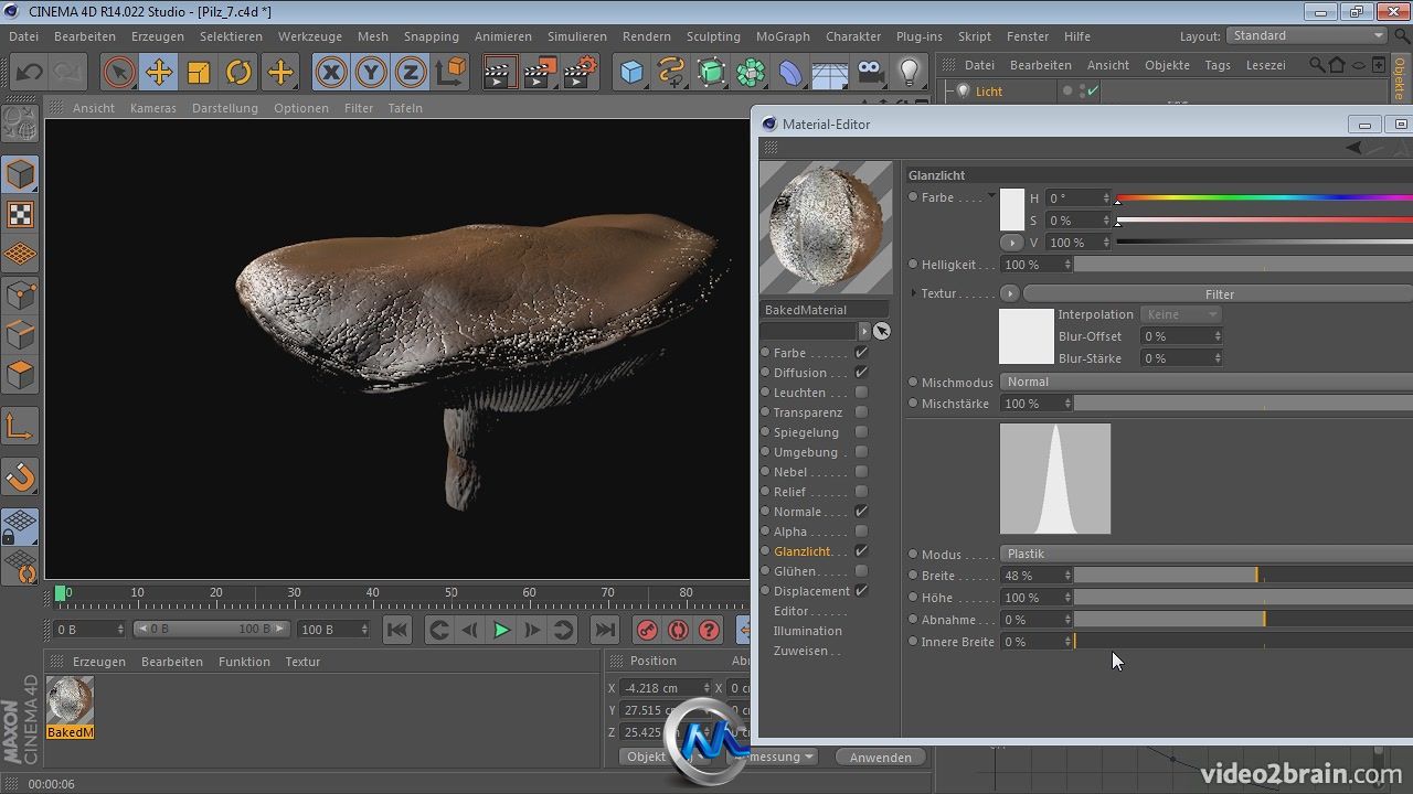 《C4D雕刻新功能实例视频教程》video2brain Sculpting in CINEMA 4D 14 German