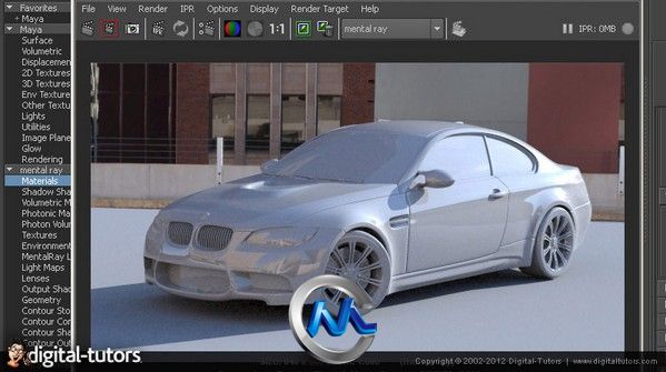 《Maya制作逼真汽车视频教程》Digital-Tutors Professional Series Photorealistic...