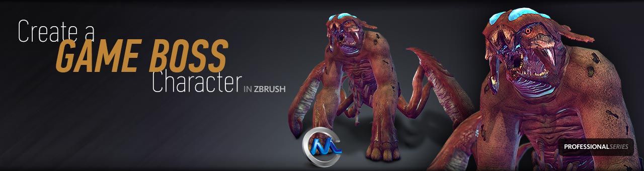 《ZBrush制作游戏Boss视频教程》Digital-Tutors Professional Series Game Boss Cr...