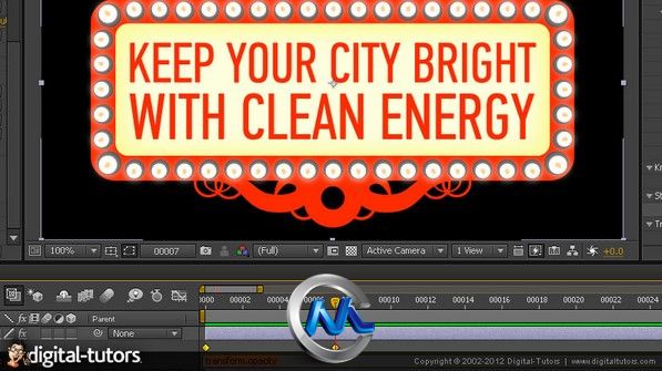 《AE三维摄像机制作动画城市视频教程》Digital-Tutors Animating a Vector City wi...
