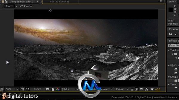 《AE与Maya制作月球环境特效合成视频教程》Digital-Tutors Compositing a Lunar En...