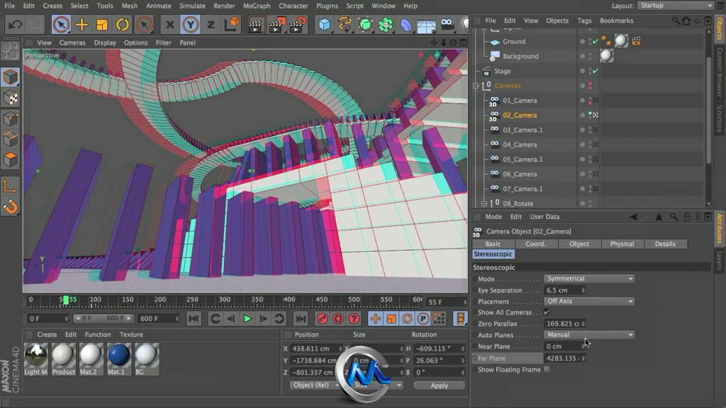 【第十四期中文语音翻译教程】《C4D立体电影技术教程》人人素材才字幕组