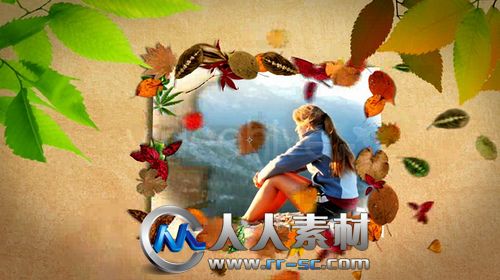 《温馨秋叶相册AE模板》Videohive Slideshow Golden Autumn 697875