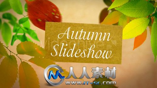 《温馨秋叶相册AE模板》Videohive Slideshow Golden Autumn 697875