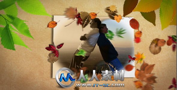 《温馨秋叶相册AE模板》Videohive Slideshow Golden Autumn 697875