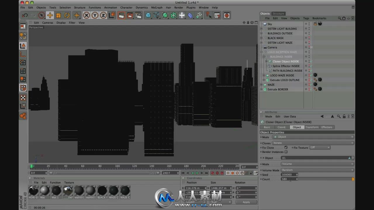 《AE制作盗梦空间电影片头视频教程》AETuts+ Inception