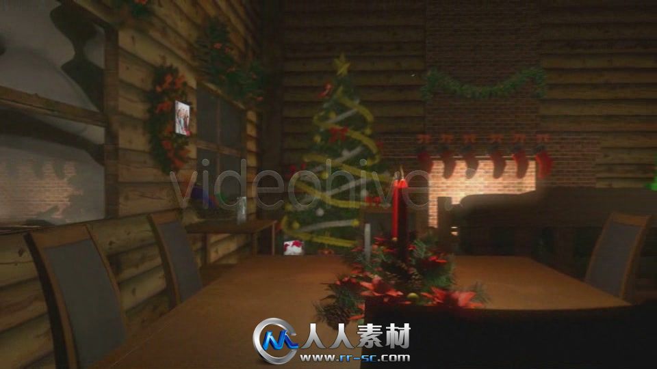 《圣诞节家庭聚会AE模板》videohive Christmas Themed Displays 3469054