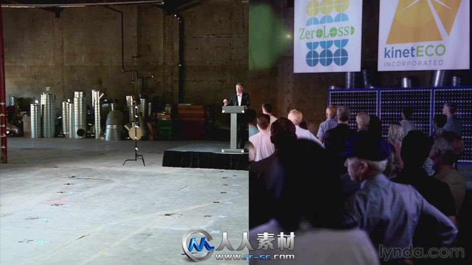 《AE人群抠像特效制作视频教程》Lynda.com VFX Techniques Crowd Replication with...