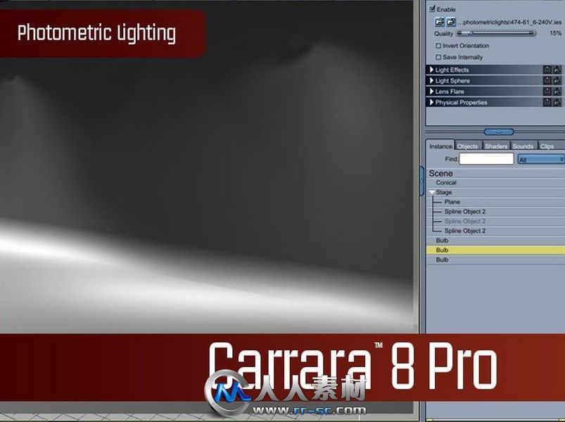 《专业三维模型软件V8.0版》Carrara 8.0 Pro Build 231 x86/x64