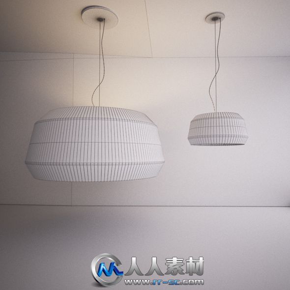 《意大利灯具饰品3D模型合辑》3docean Modo Luce Loto Lamp 139897