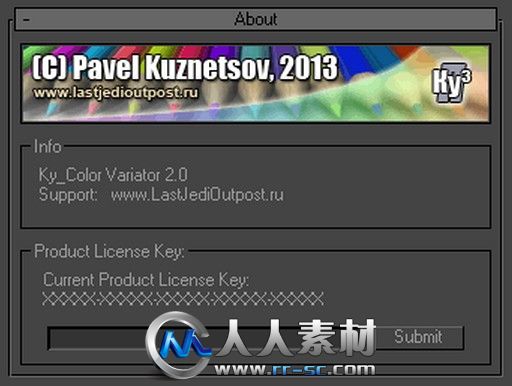 《3dsMax插件Ky Color Variator V2.0版》Ky Color Variator v2.0 for 3ds Max 2011...