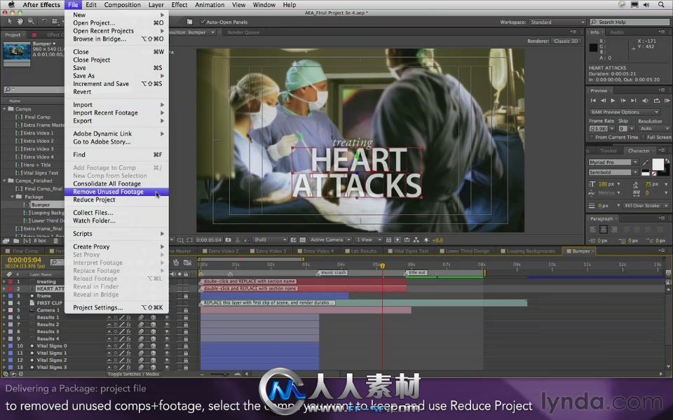 《AE学徒-片头制作视频教程》Lynda.com After Effects Apprentice 16 Creating a M...