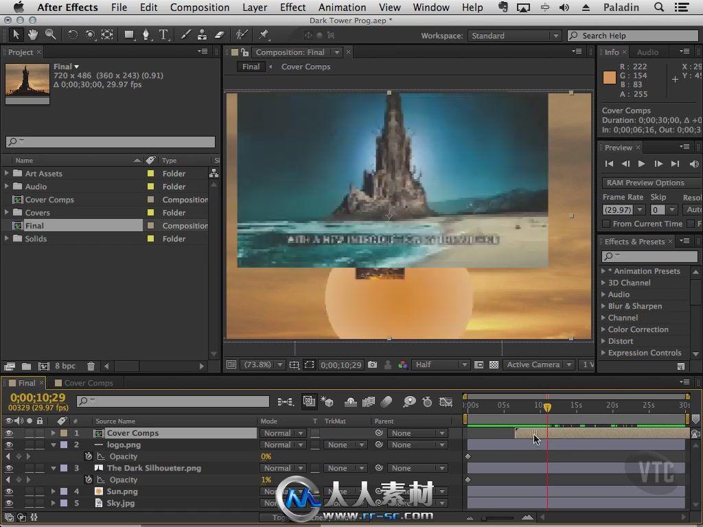 《AE CS6综合培训视频教程》VTC.com Adobe After Effects CS6 DVD