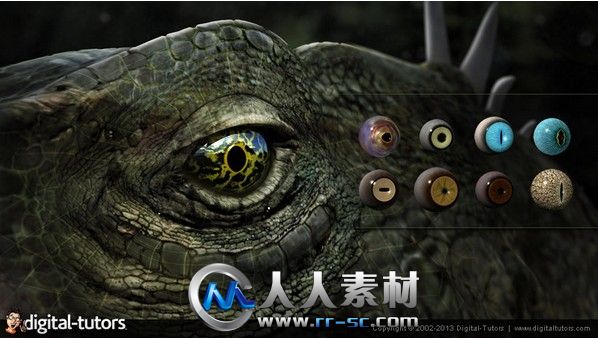 《Maya动物眼睛纹理制作视频教程》Digital-Tutors Texturing Animal Eyes in Maya