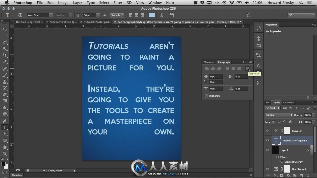 《Photoshop CS6文本文字技术视频教程》Tuts+ Premium Working with Text in Photo...