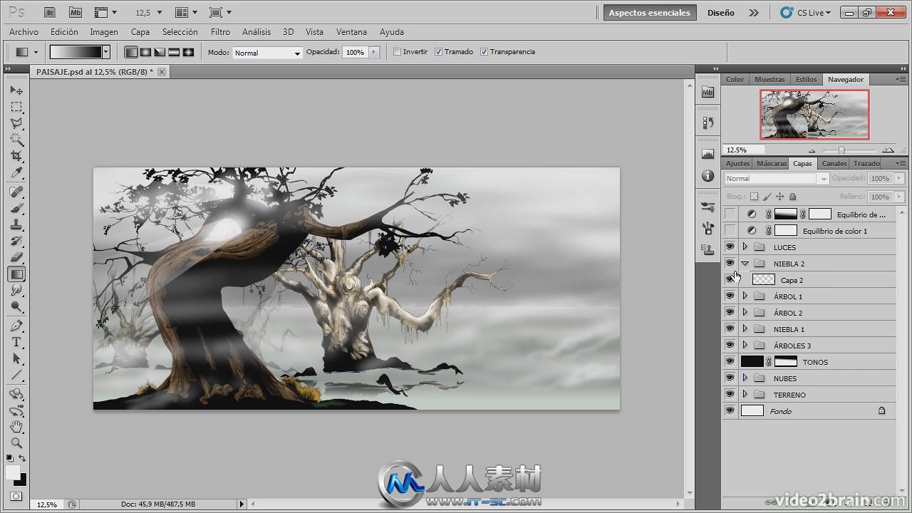 《Photoshop数字艺术绘画视频教程》video2brain Digital Art Collection Adobe Pho...