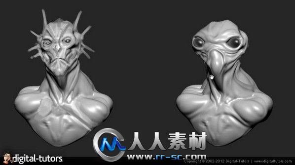 《PS与ZBrush概念艺术技巧视频教程》Digital-Tutors Rapid Concept Art Techniques...