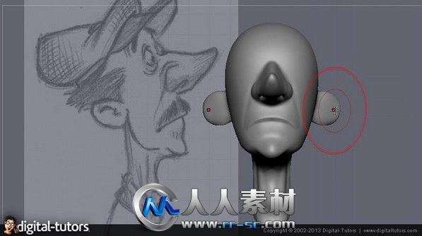 《ZBrush卡通人物头部制作视频教程》Digital-Tutors Speed Sculpting a Cartoon He...