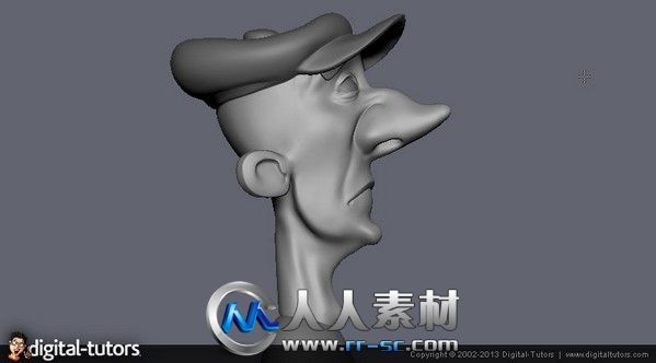 《ZBrush卡通人物头部制作视频教程》Digital-Tutors Speed Sculpting a Cartoon He...