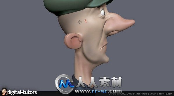 《ZBrush卡通人物头部制作视频教程》Digital-Tutors Speed Sculpting a Cartoon He...