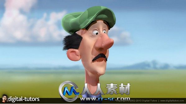 《ZBrush卡通人物头部制作视频教程》Digital-Tutors Speed Sculpting a Cartoon He...