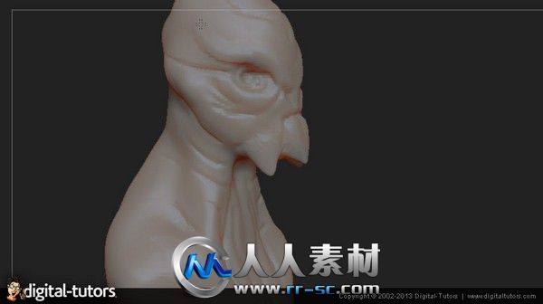 《ZBrush概念形象设计视频教程》Digital-Tutors Creative Development Alien Conce...