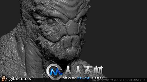 《ZBrush概念形象设计视频教程》Digital-Tutors Creative Development Alien Conce...