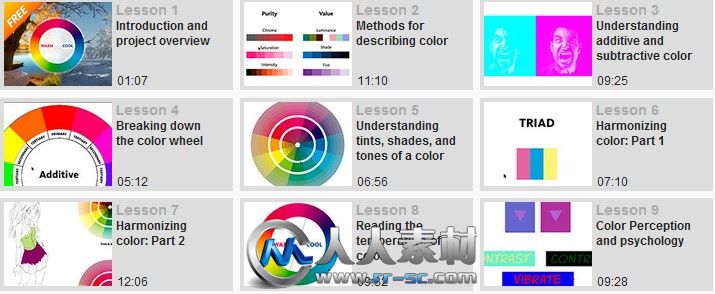 《色彩理论基础视频教程》Digital-Tutors Color Theory for Today’s Creative Pro...