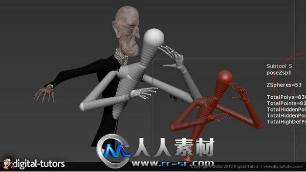 《ZBrush与Maya制作逼真老年人视频教程》Digital-Tutors Creating an Aged Charact...