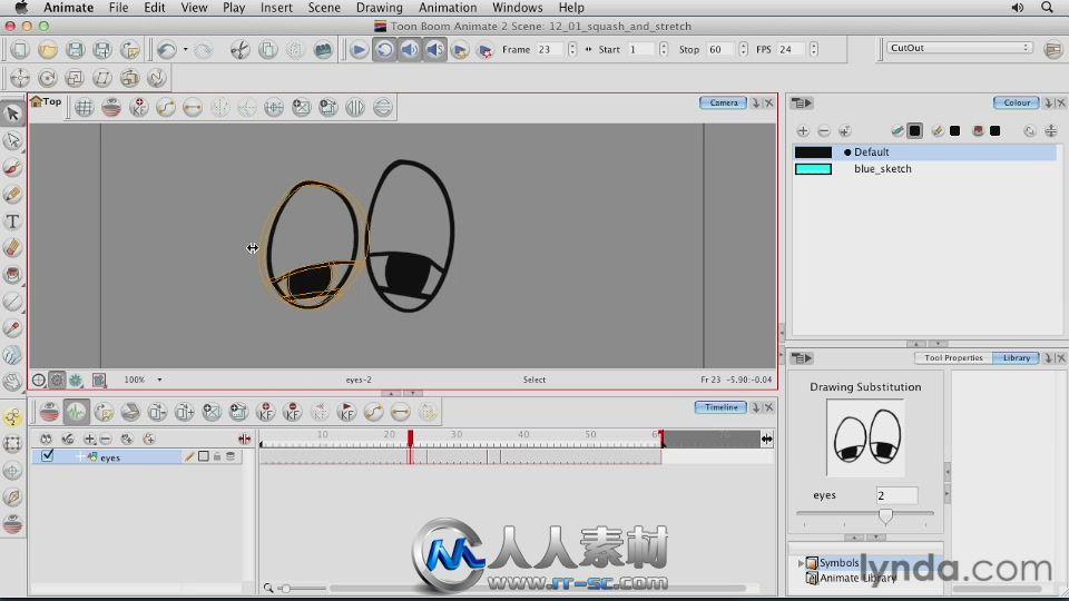 《ToonBoomAnimate角色动画视频教程》Lynda.com Animating Characters in Toon Boo...