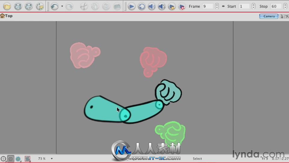 《ToonBoomAnimate角色动画视频教程》Lynda.com Animating Characters in Toon Boo...