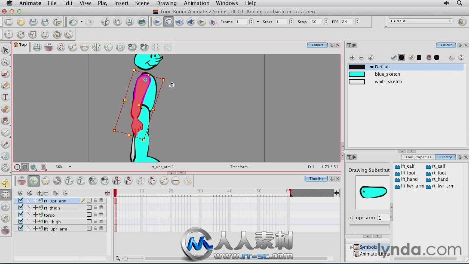 《ToonBoomAnimate角色动画视频教程》Lynda.com Animating Characters in Toon Boo...