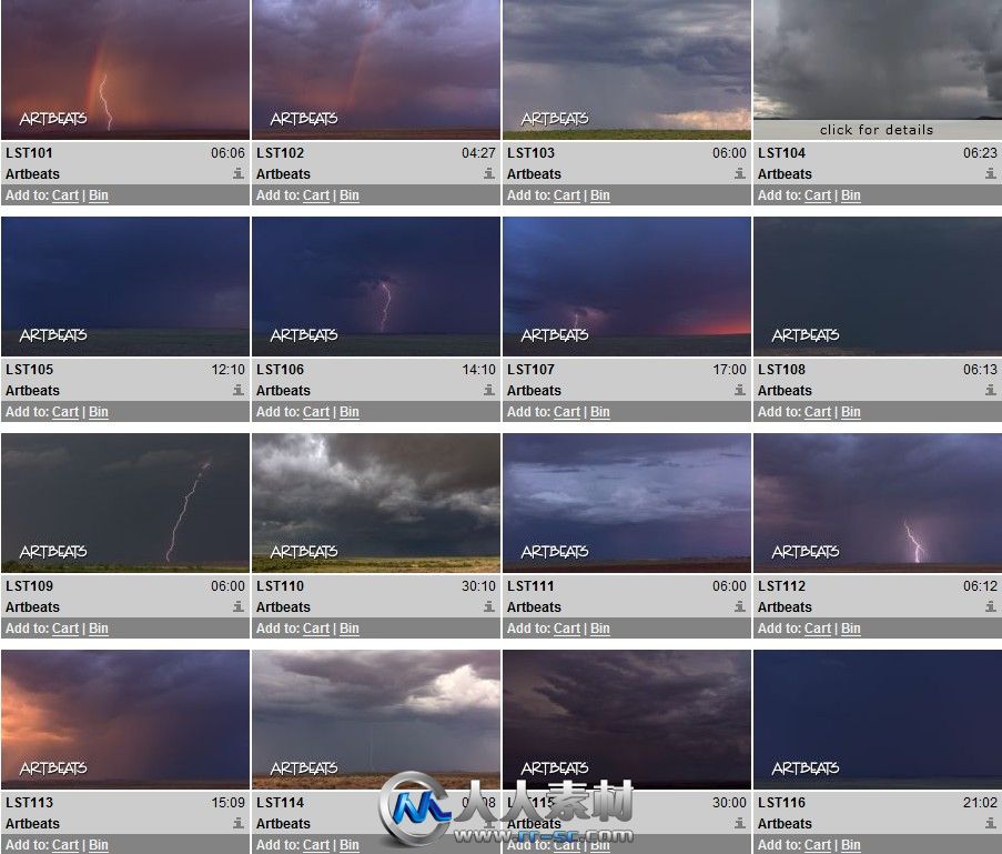 《闪电风暴雷雨视频素材合辑》Artbeats Lightning Storms HD