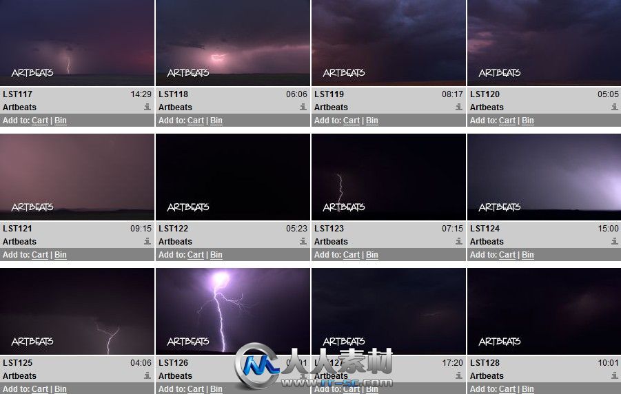 《闪电风暴雷雨视频素材合辑》Artbeats Lightning Storms HD