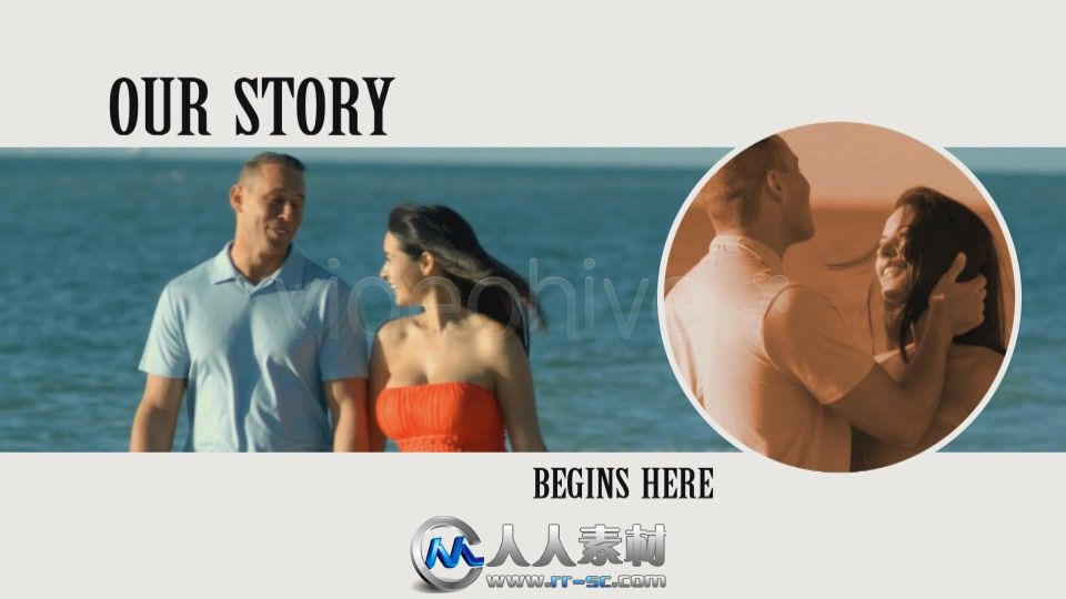 《婚礼投影幻灯片AE模板》Videohive Slide Intro 2792465