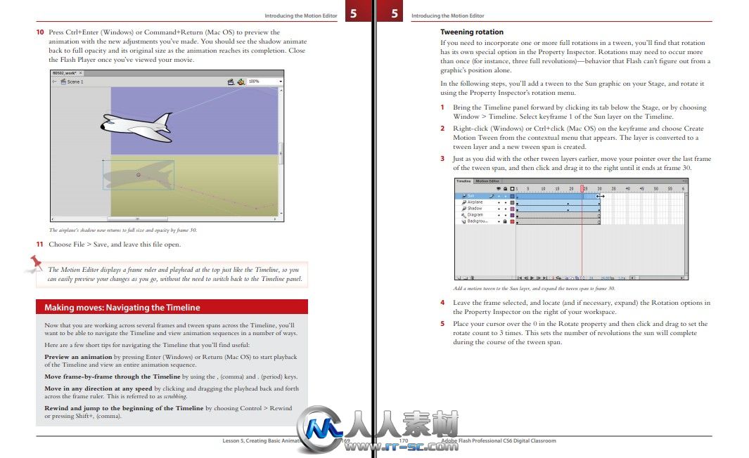 《Flash CS6使用技巧书籍》Adobe Flash Professional CS6 Digital Classroom