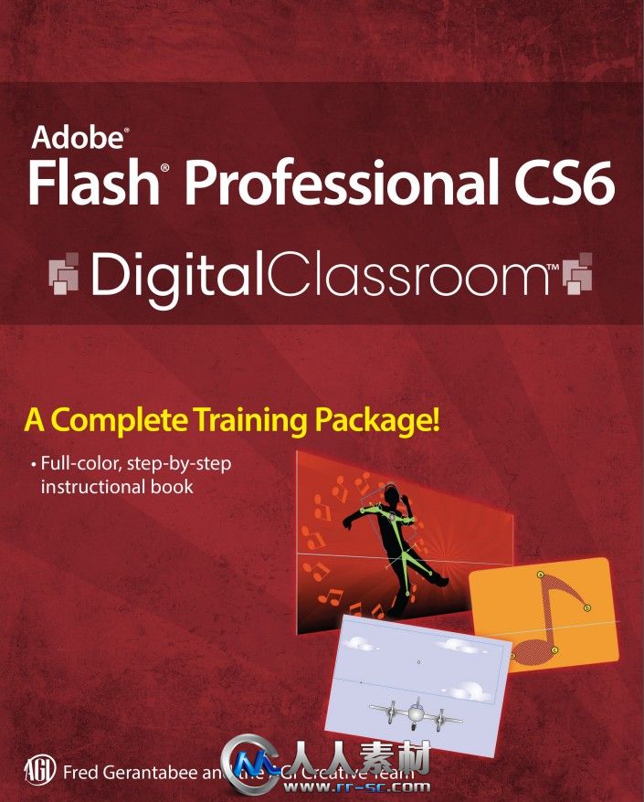 《Flash CS6使用技巧书籍》Adobe Flash Professional CS6 Digital Classroom