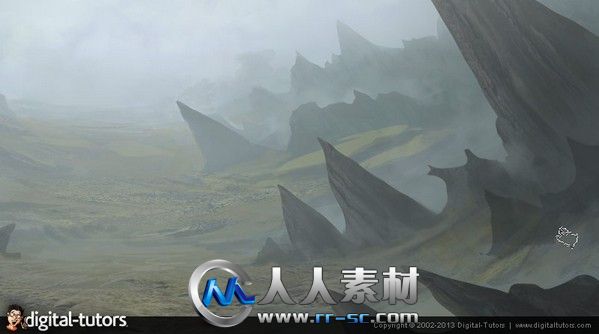 《PS幻想场景环境视频教程》Digital-Tutors Painting a Fantasy Environment in Ph...