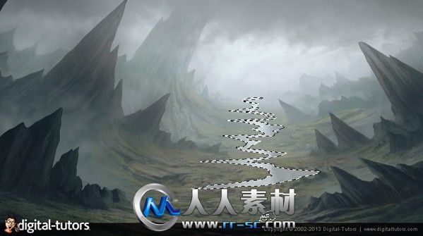 《PS幻想场景环境视频教程》Digital-Tutors Painting a Fantasy Environment in Ph...