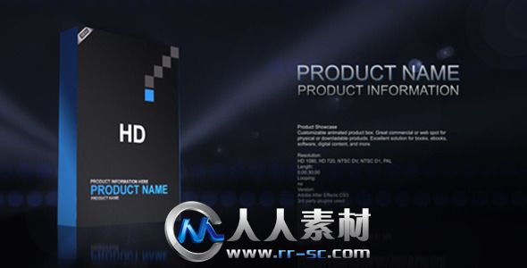 《产品书籍与DVD包装AE模板》Videohive Products Showcase Templates Pack 31843