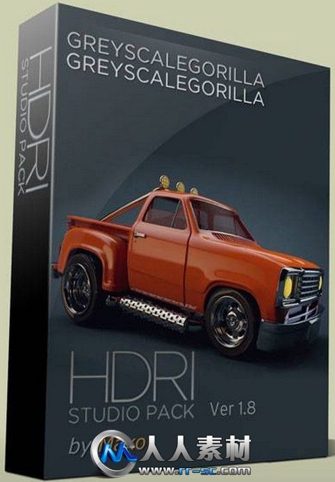 《C4D中HDRI渲染贴图合辑V1.8s版》GreyscaleGorilla HDRI Studio Pack v1.8s For C...