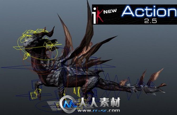 《Maya插件全身解算器V2.5版》IKinema Action v2.5 MAYA 2013 Win64