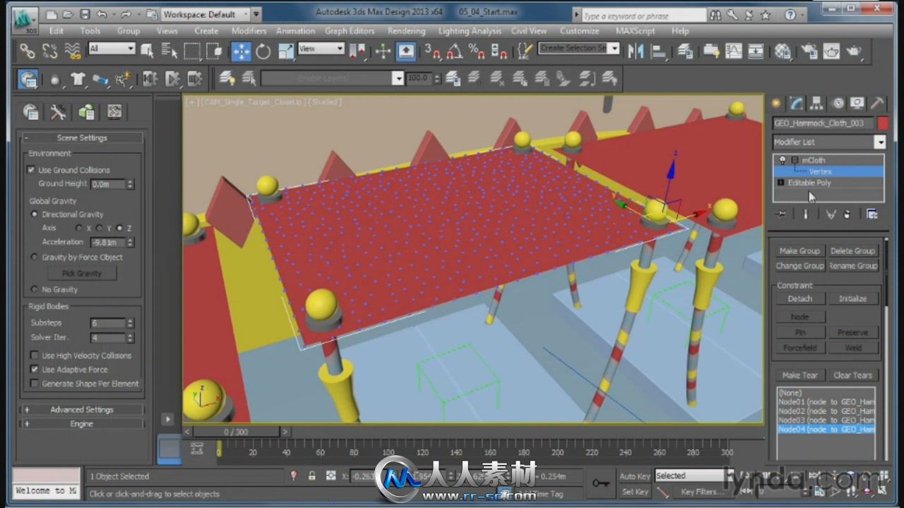 《3dsMax运动学系统MassFX视频教程》Lynda.com Creating Simulations in MassFX an...