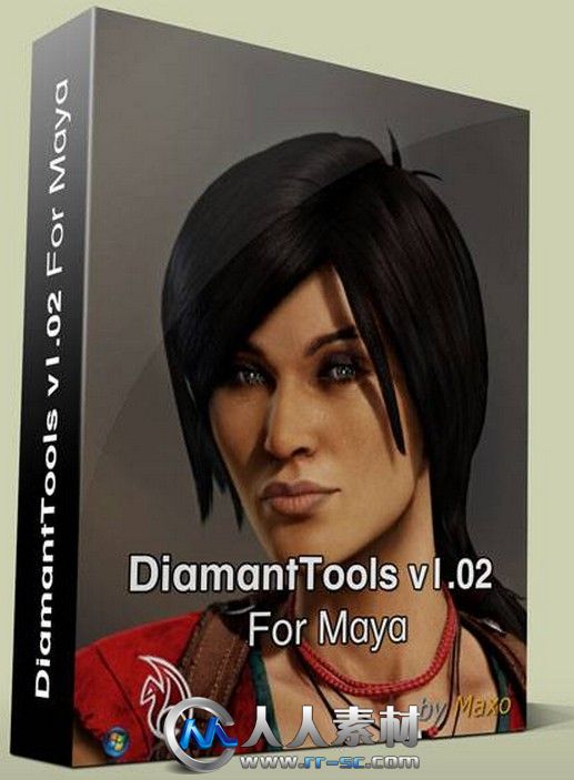 《Maya角色建模插件V1.02版》RD3D DiamantTools v1.02 For Maya 2011–2013 x32/x64