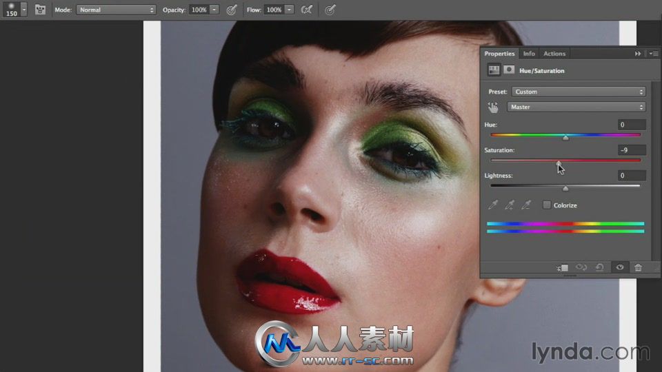 《PS肖像美容修饰视频教程》Lynda.com Photoshop Retouching Techniques Beauty Po...