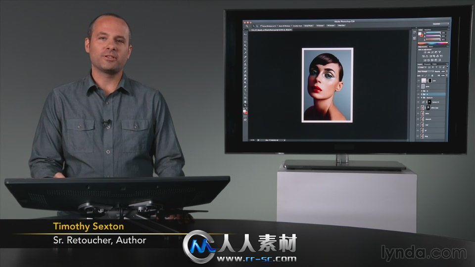 《PS肖像美容修饰视频教程》Lynda.com Photoshop Retouching Techniques Beauty Po...