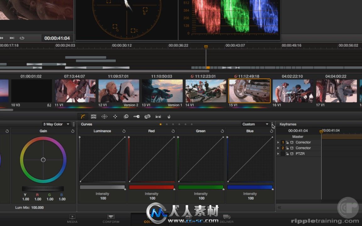 《达芬奇核心技术视频教程》Ripple Training DaVinci Resolve 9 Core Training NEW