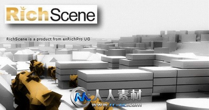 《3dsmax建筑外观控制渲染插件V2版》RichDirt2 RichScene for 3ds Max 2011-2012-2013