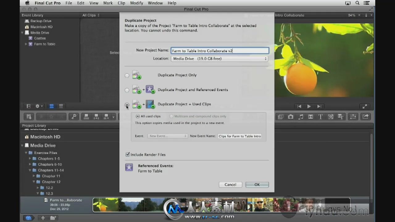 《FCP非编剪辑基础训练视频教程》Lynda.com Final Cut Pro X Essential Training