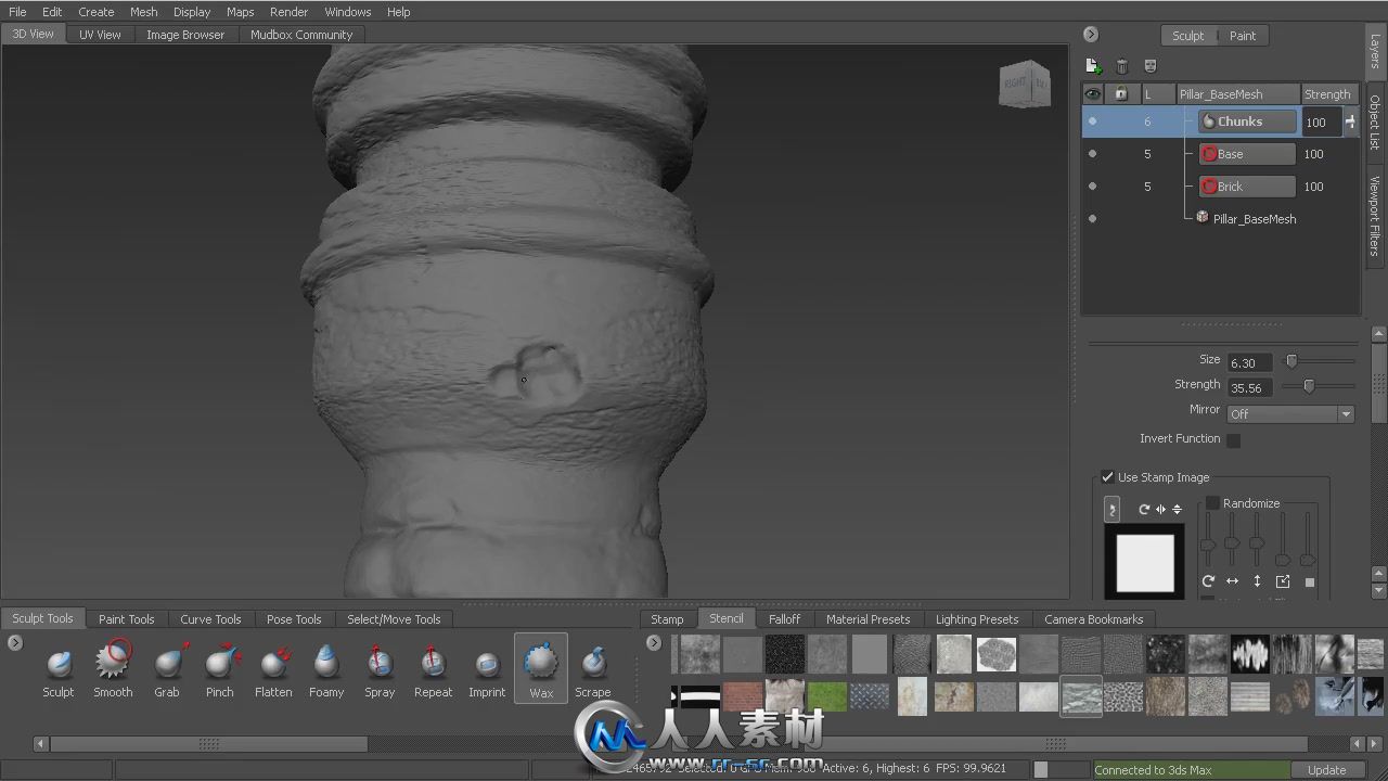 《3dsMax与Mudbox雕刻整合视频教程》Digital-Tutors Sculpting Integration Concep...